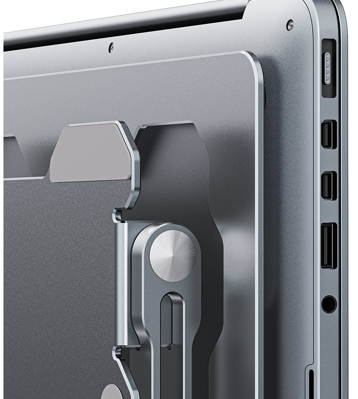 Adjustable Aluminum Laptop Stand – Grey - Image 5